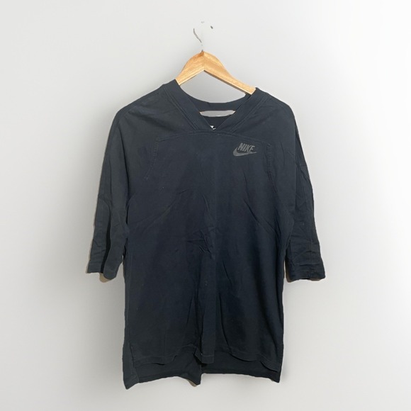 Nike Other - NIKE Just Do It Raglan Shirt Men's Large V-Neck Black